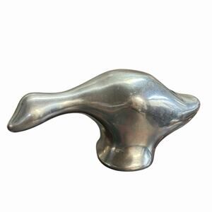 Vintage Hoselton Canada Abstract Aluminum Duck Sculpture Signed #458 MCM